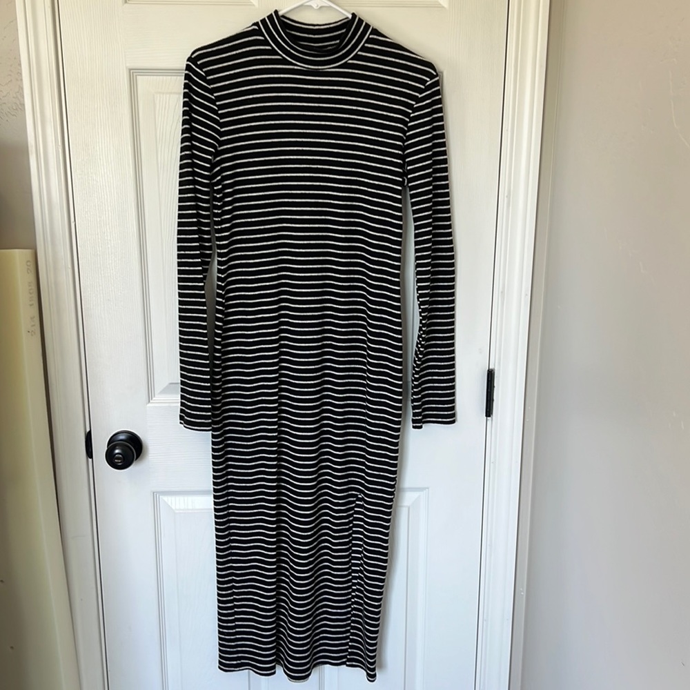Wild Fable Striped Body Con Sweater Dress Size L